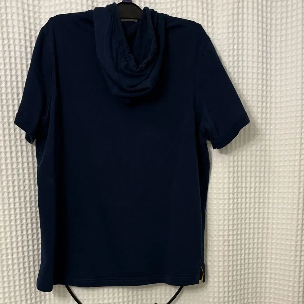 Under Armour Dark Blue Short-Sleeve Hoodie Size L - Picture 6 of 6